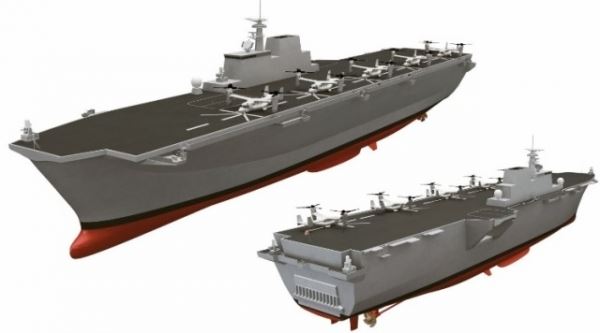 Проект перспективного японского универсального десантного корабля
