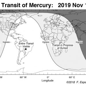 Завтра состоится транзит Меркурия