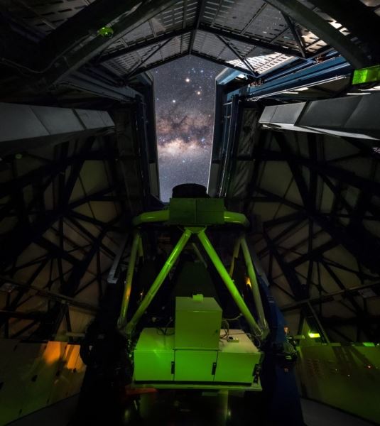 Внутри Обзорного телескопа VLT
